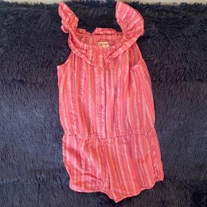 Girls Pink Romper